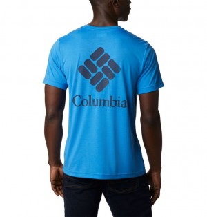 Columbia Maxtrail Logo Men T-Shirts | UMIODJ-194