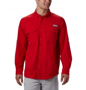 Columbia PFG Blood and Guts Men Shirts | XBVITQ-301