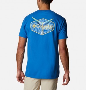 Columbia PFG Men T-Shirts | VIYECM-240