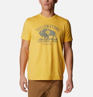 Columbia PFG Men T-Shirts | ZNDRXV-539