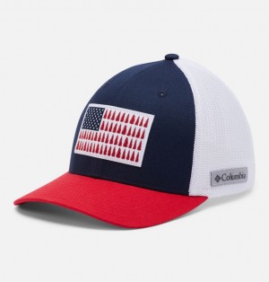 Columbia PFG Mesh Tree Flag Baseball Men Hats | DKQPBY-108