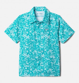 Columbia PFG Slack Tide Kids' Shirts | VXRWIZ-745