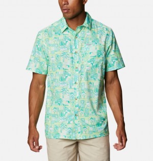 Columbia PFG Super Slack Tide Men Shirts | LHYBAQ-290