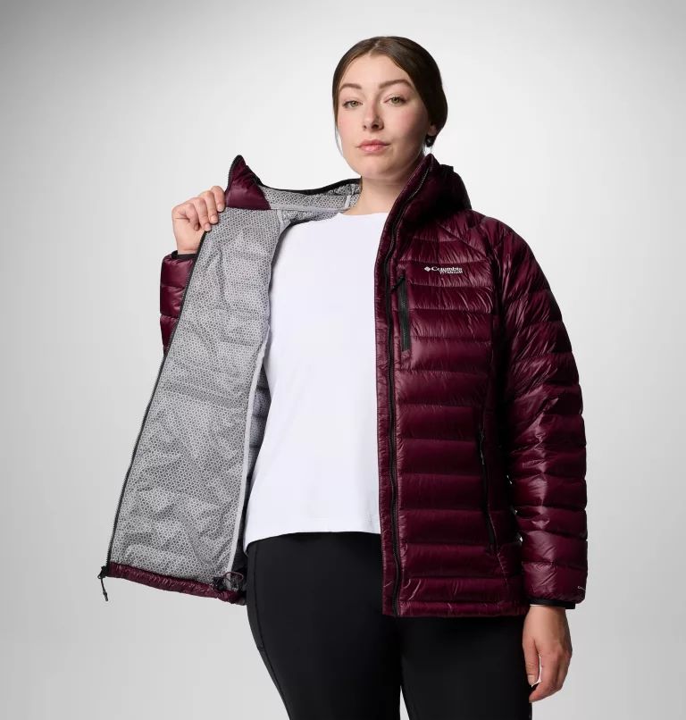 Columbia Arctic Crest™ Down Women Jackets Burgundy | GKHVQP-741