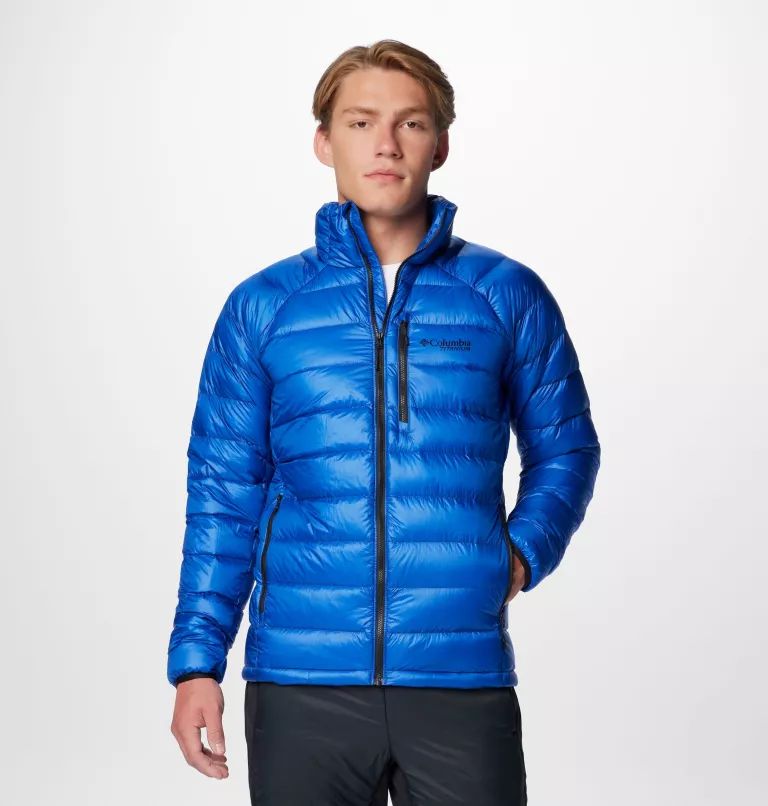 Columbia Arctic Crest™ Men Down Jackets Blue | FLWBEH-986