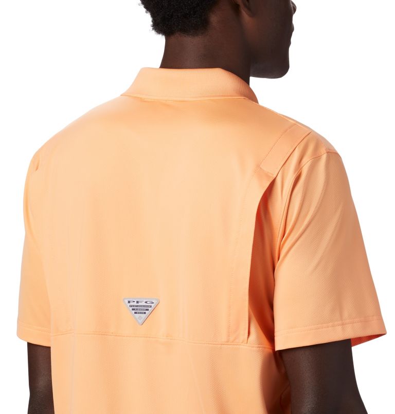 Columbia PFG Skiff Cast Men Polo Shirts | RQTOWL-740