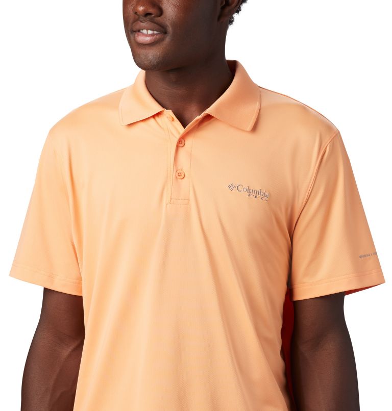 Columbia PFG Skiff Cast Men Polo Shirts | RQTOWL-740