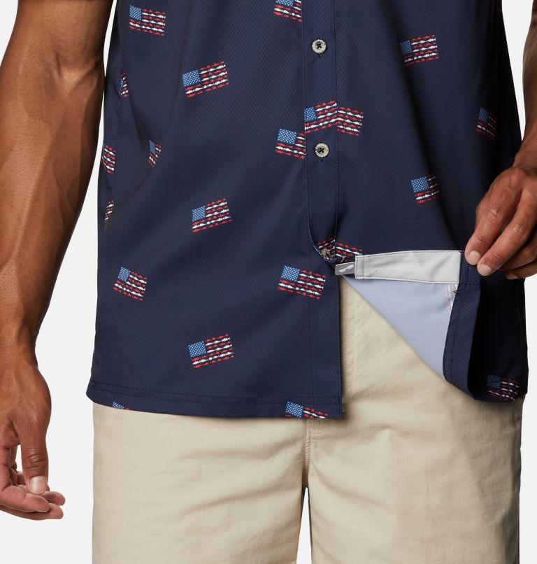 Columbia PFG Super Slack Tide Men Shirts | ZMSXQU-493