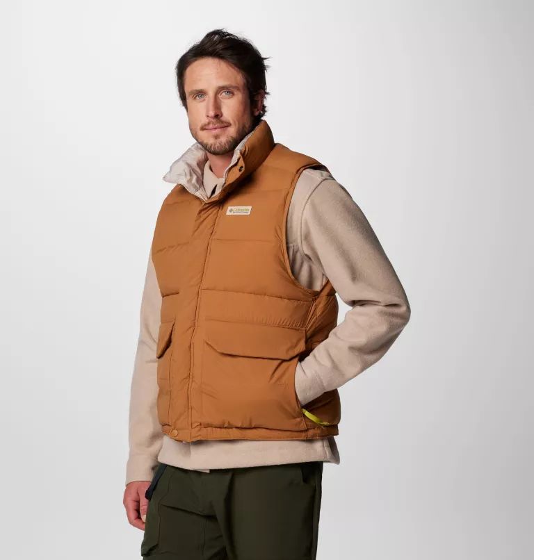 Columbia Reversible Men Vest Brown | AWIXZF-860